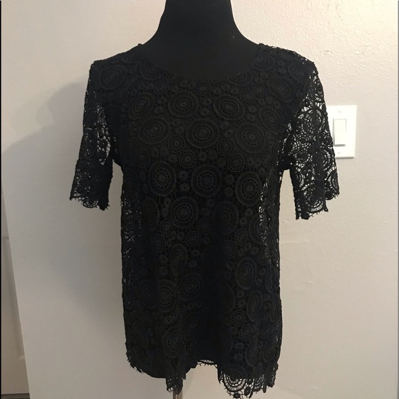 Johnny was lover lace crochet floral tunic top - Picture 1 of 8